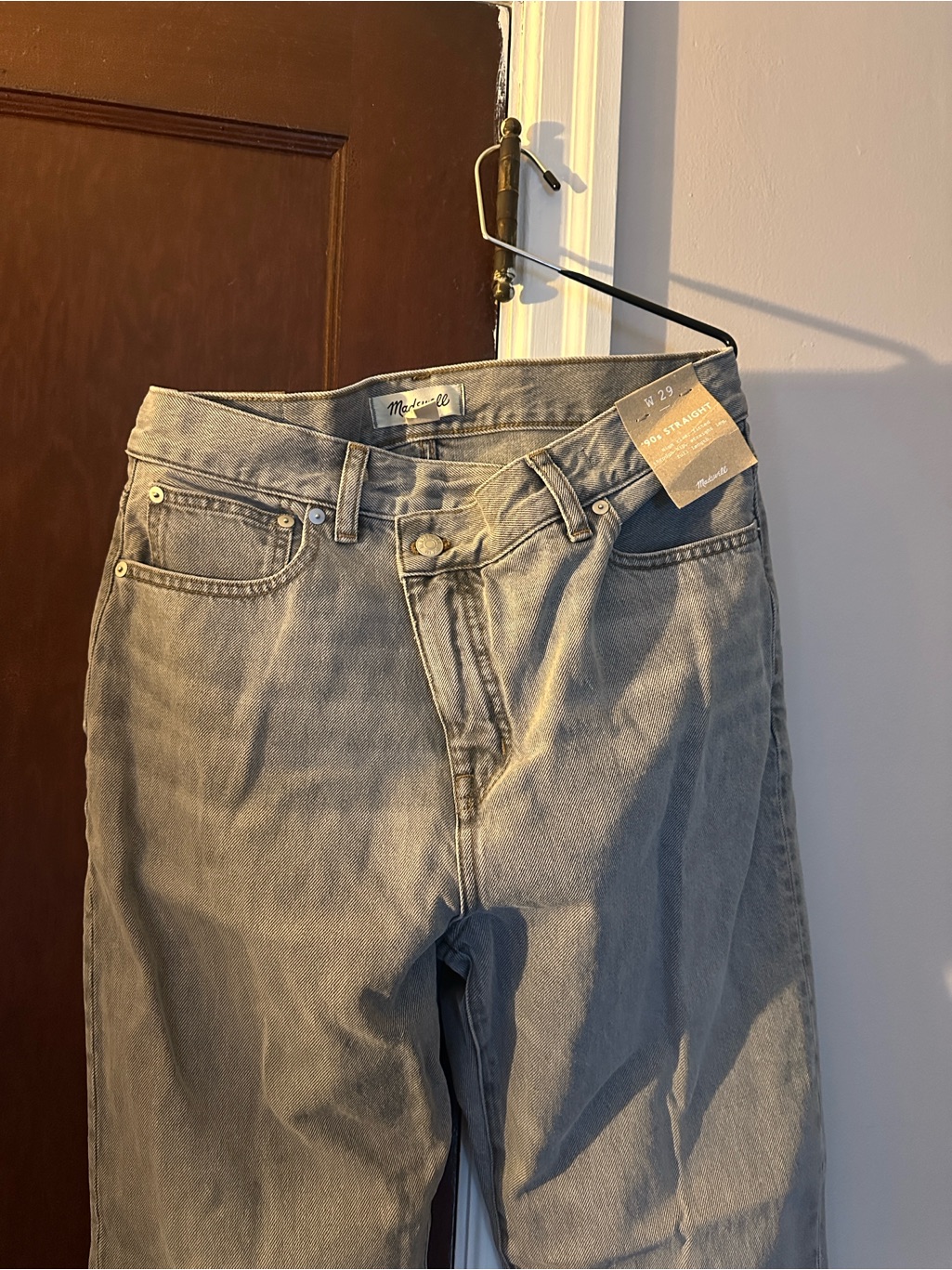 Madewell ‘90s Straight Jeans: High Rise, Straight Leg, Full Length, Size W 29